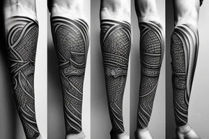 sword with Viking lettering on blade tattoo idea