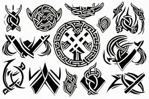 Viking brother symbol tattoo idea