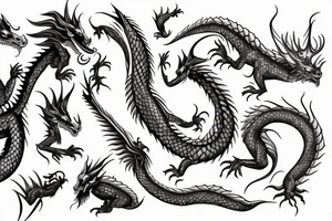 Dragon Samurái tattoo idea