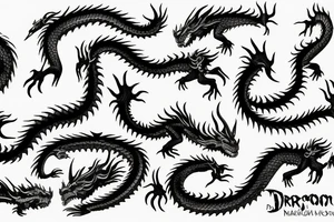 Dragon Samurái tattoo idea