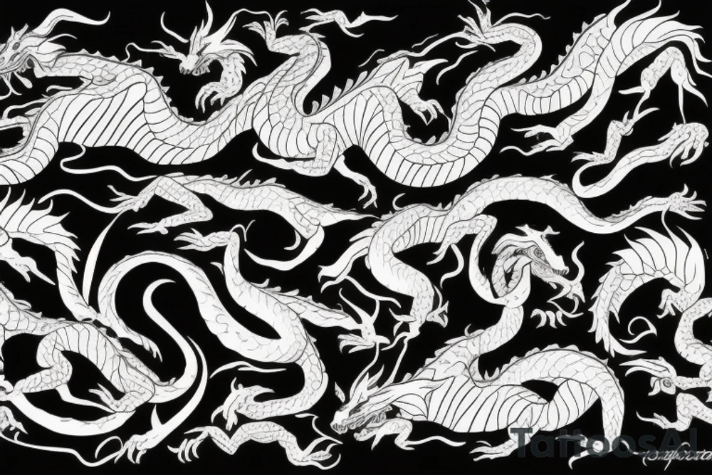 Dragon Samurái tattoo idea