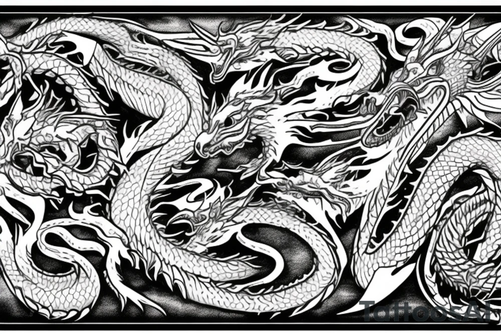 Dragon Samurái tattoo idea