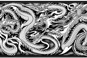 Dragon Samurái tattoo idea