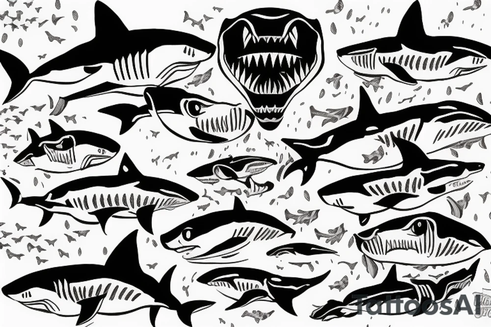 Shark tattoo idea