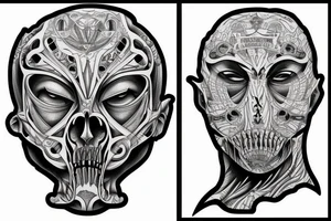 Head in a prison tattoo idea