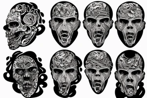 Head in a prison tattoo idea