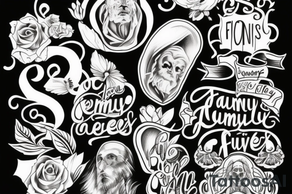 Family is forever but god is eternal tattoo idea