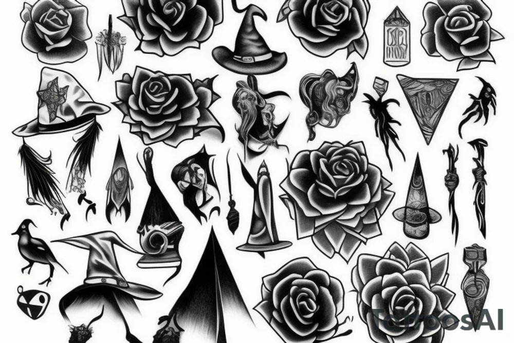 witchy tattoo tattoo idea