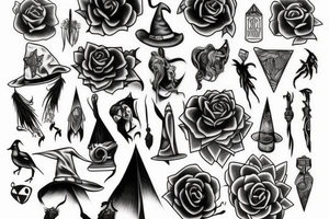 witchy tattoo tattoo idea