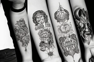 Family is forever but god is eternal tattoo idea