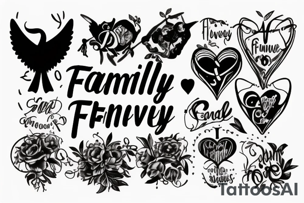 Family is forever but god is eternal tattoo idea
