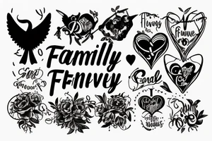 Family is forever but god is eternal tattoo idea