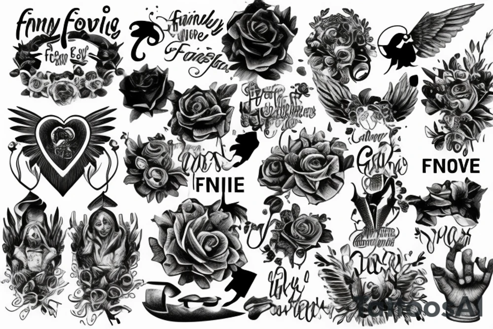 Family is forever but god is eternal tattoo idea
