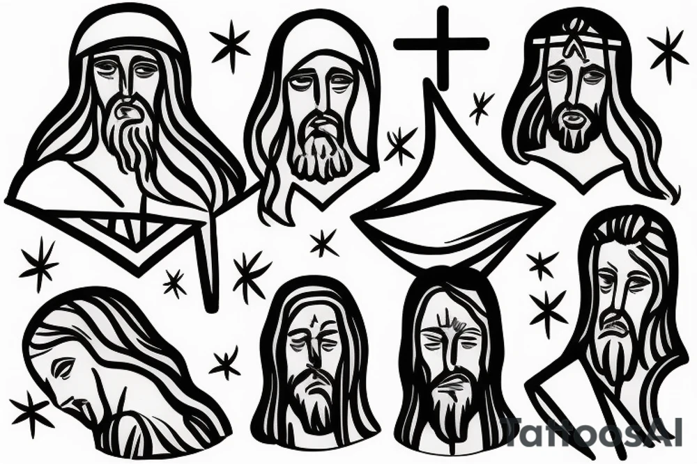 Jesus calming the storm tattoo idea