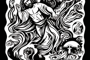 Jesus calming the storm tattoo idea