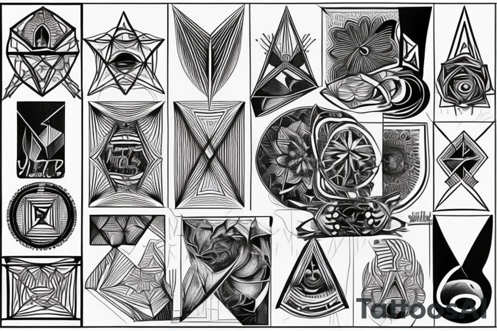 Geometric Christian Tatoos tattoo idea