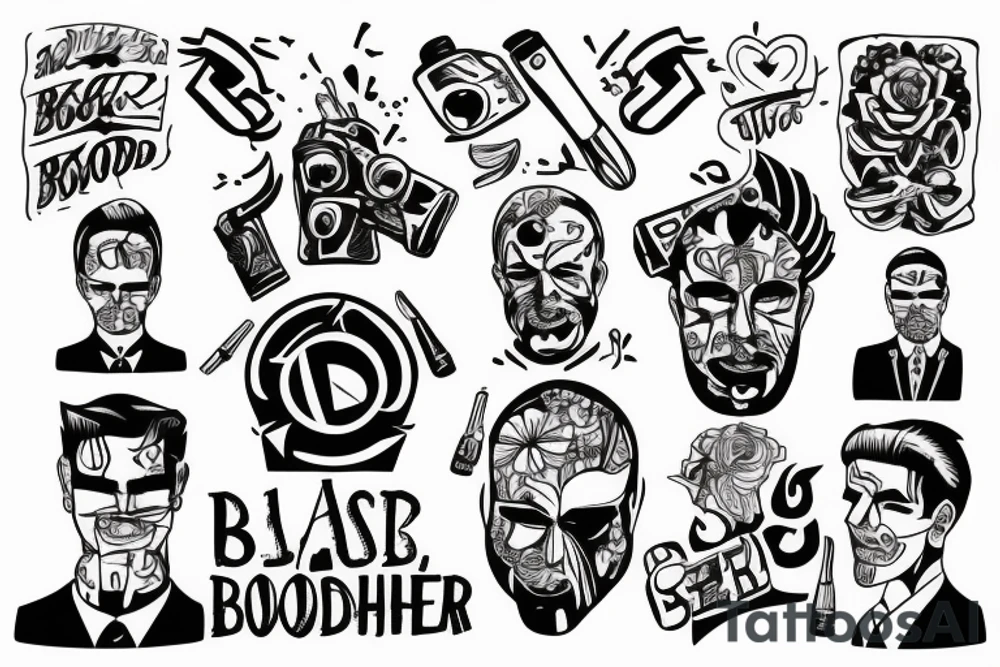 Brotherhood, Business, Respect, Support tattoo idea