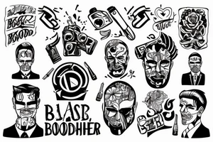 Brotherhood, Business, Respect, Support tattoo idea