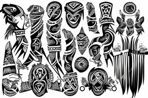 Brotherhood, Business, Respect, Support tattoo idea