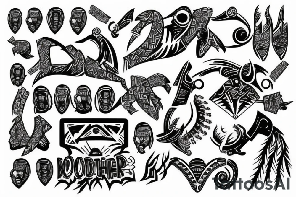 Brotherhood, Business, Respect, Support tattoo idea