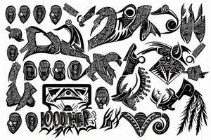Brotherhood, Business, Respect, Support tattoo idea