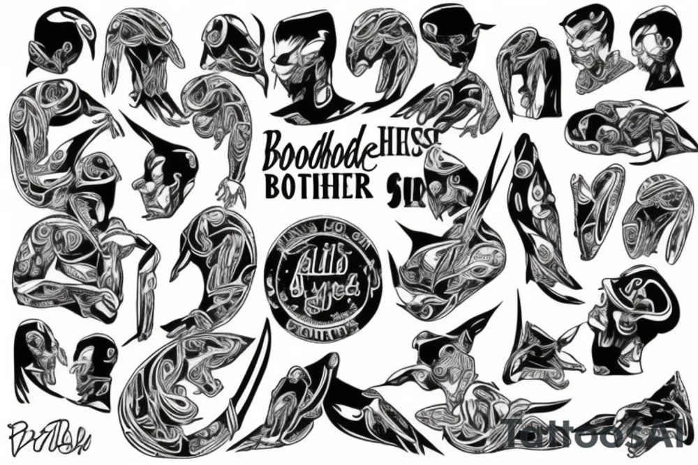 Brotherhood, Business, Respect, Support tattoo idea