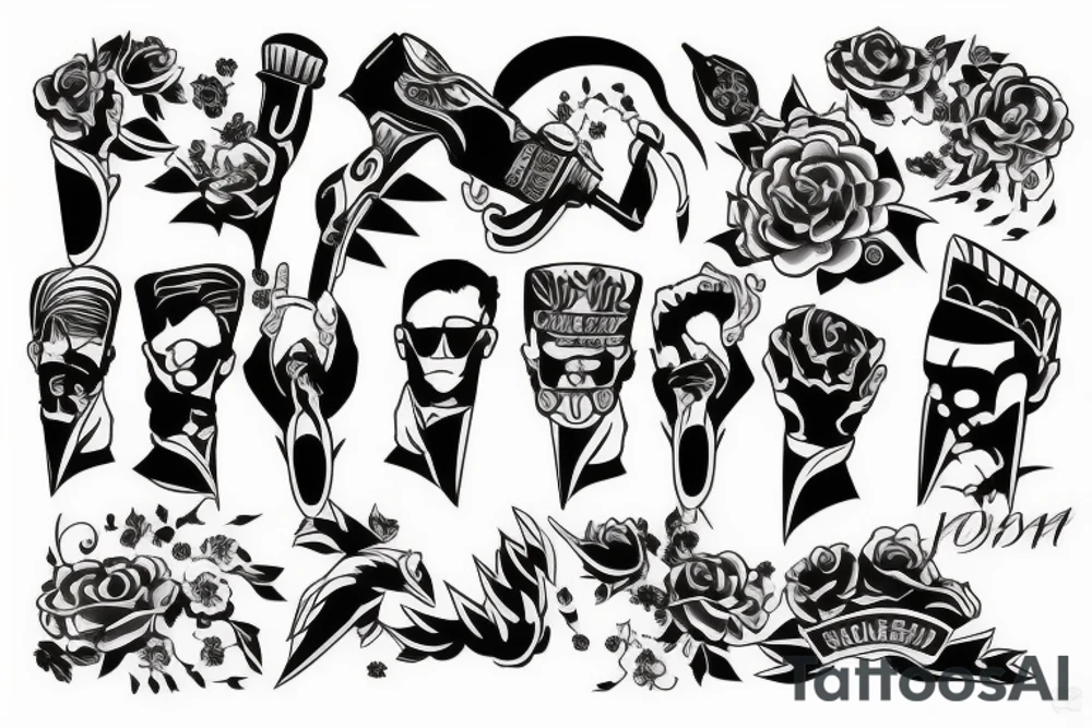 Brotherhood, Business, Respect, Support tattoo idea