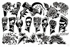 Brotherhood, Business, Respect, Support tattoo idea