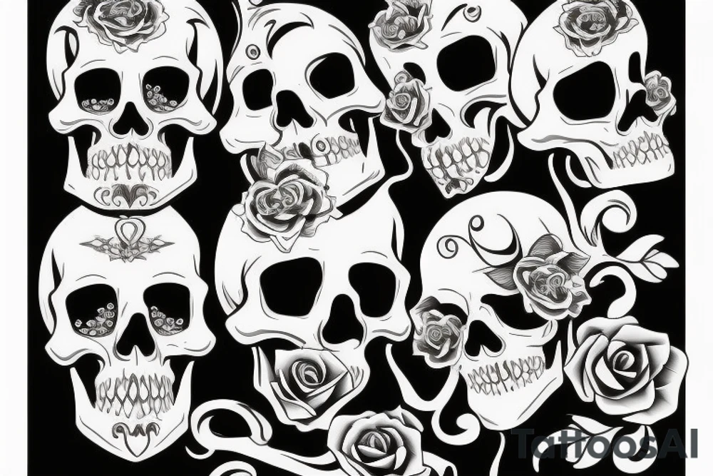 Skull tattoo idea