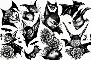 Bat scarry tattoo idea