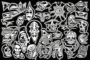 good times and bad times tattoo idea