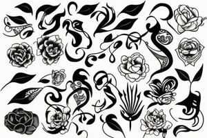 kwiaty tattoo idea