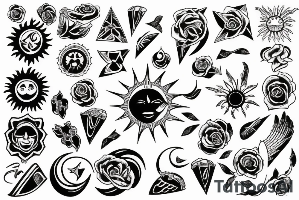 sun tattoo idea