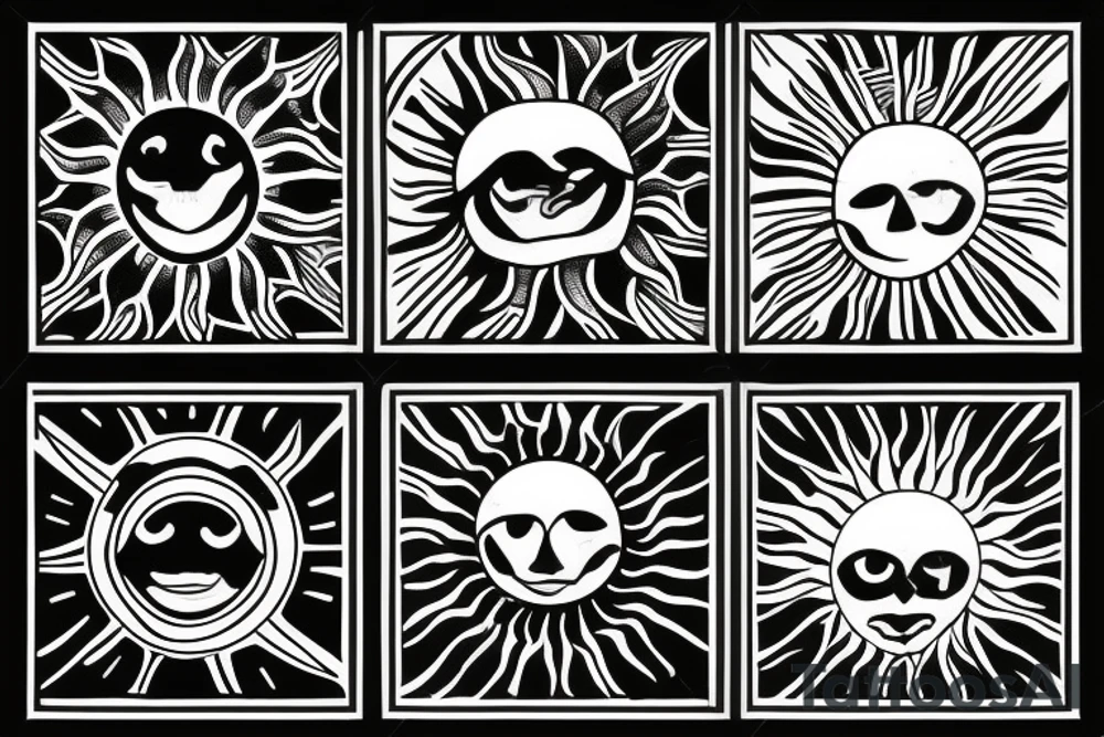 sun tattoo idea