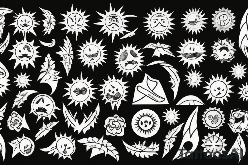 sun tattoo idea