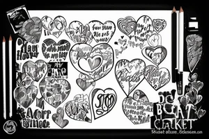 Broken heart with a taylor swift lyric tattoo idea
