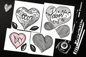 Broken heart with a taylor swift lyric tattoo idea
