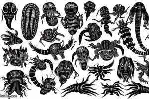 scolopendra, nightmare, scarry, ugly tattoo idea