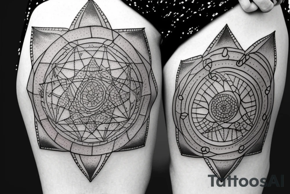 Astrology magical tattoo idea
