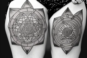 Astrology magical tattoo idea