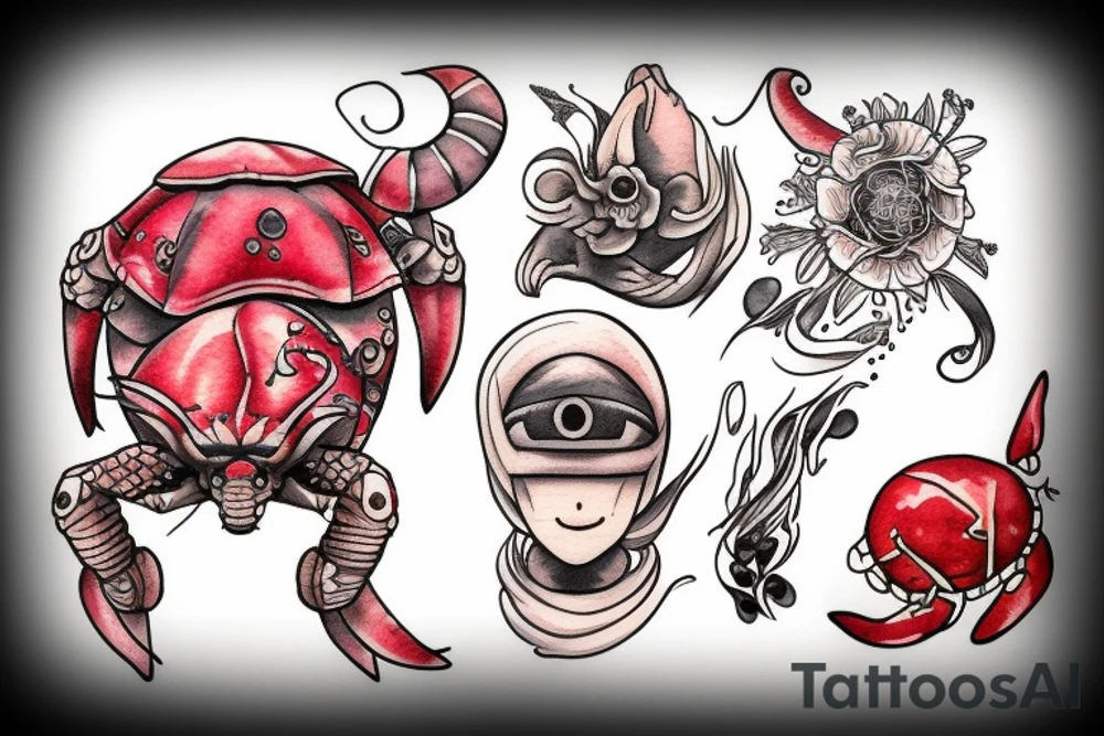 Red turtle tattoo idea