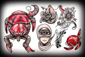 Red turtle tattoo idea
