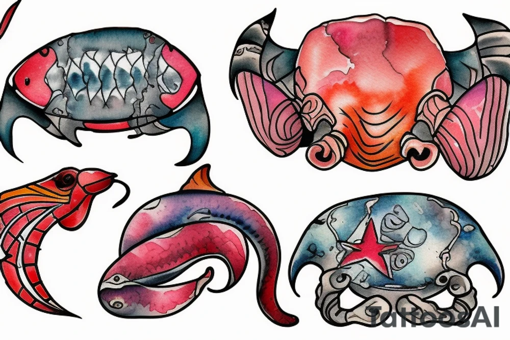 Red turtle tattoo idea