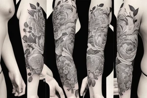 Big flower tattoo idea