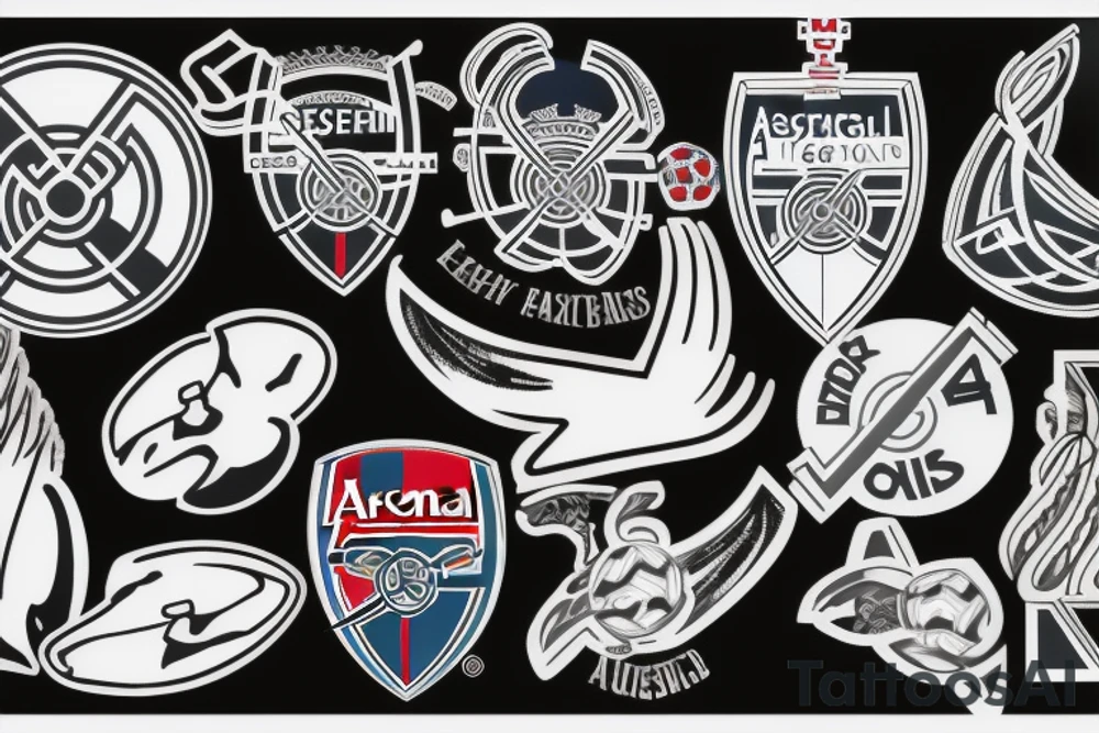 Arsenal Real Madrid tattoo idea
