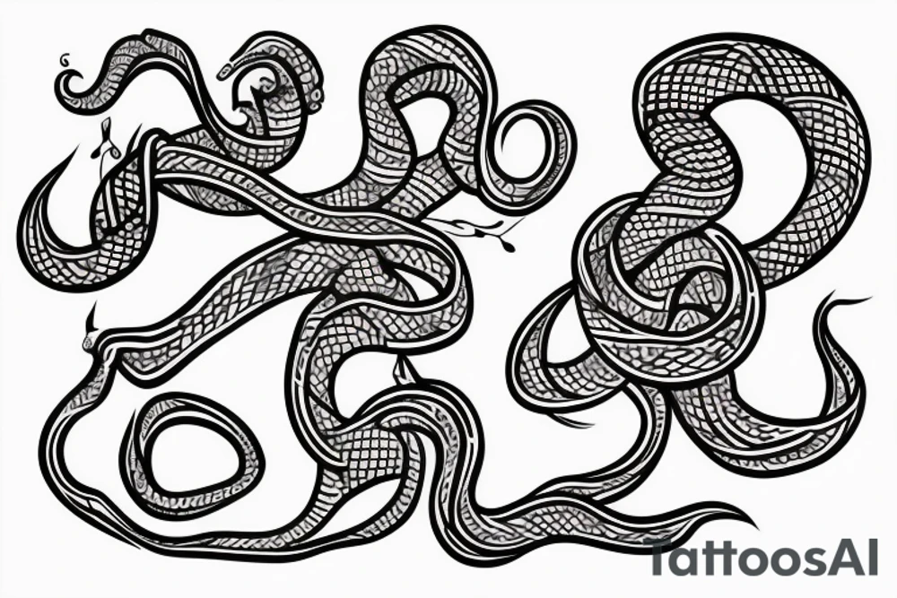 snake occultism tattoo idea