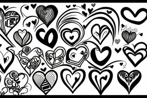Love heart with arrom through it saying wish you were her tattoo idea