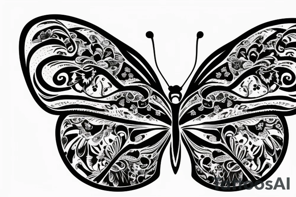 Small Tattoo of butterfly on the neck tattoo idea