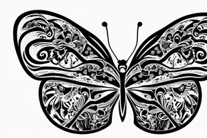 Small Tattoo of butterfly on the neck tattoo idea