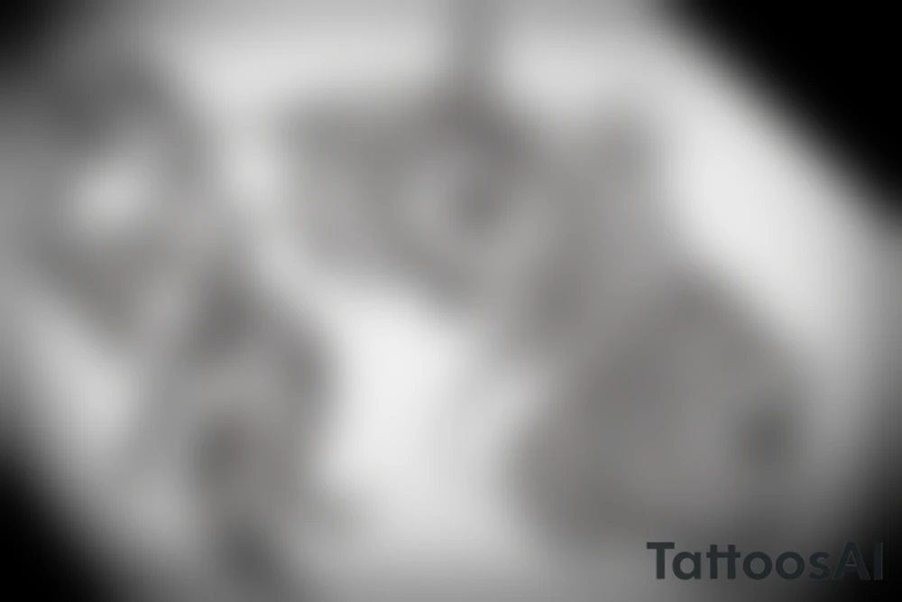 outline of unicorn tattoo idea